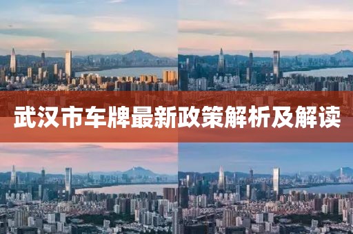 武漢市車(chē)牌最新政策解析及解讀