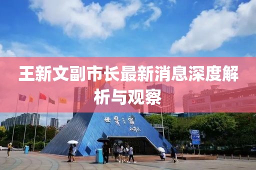 王新文副市長(cháng)最新消息深度解析與觀(guān)察