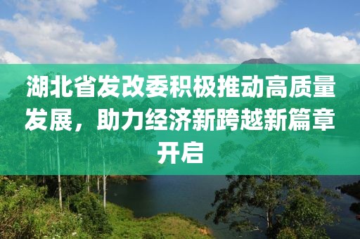 湖北省發(fā)改委積極推動(dòng)高質(zhì)量發(fā)展，助力經(jīng)濟新跨越新篇章開(kāi)啟
