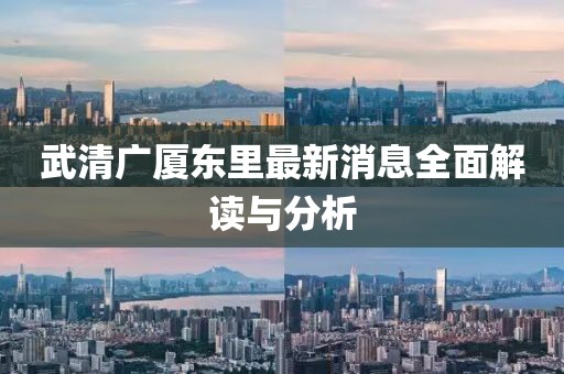 武清廣廈東里最新消息全面解讀與分析