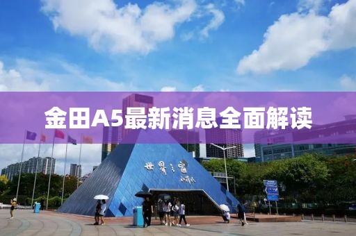 金田A5最新消息全面解讀