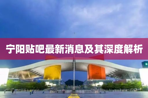 寧陽(yáng)貼吧最新消息及其深度解析