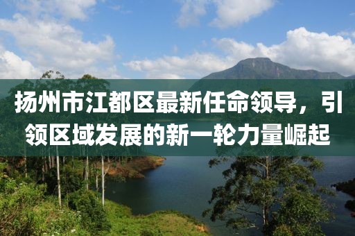 揚州市江都區最新任命領(lǐng)導，引領(lǐng)區域發(fā)展的新一輪力量崛起