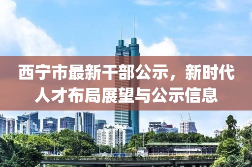 西寧市最新干部公示，新時(shí)代人才布局展望與公示信息