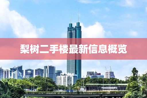 梨樹(shù)二手樓最新信息概覽