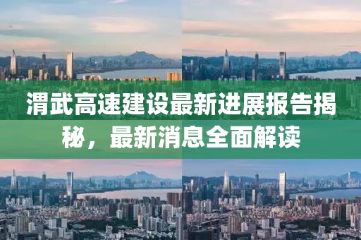 渭武高速建設最新進(jìn)展報告揭秘，最新消息全面解讀