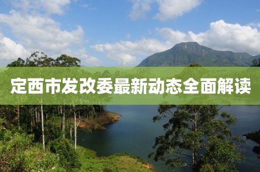 定西市發(fā)改委最新動(dòng)態(tài)全面解讀