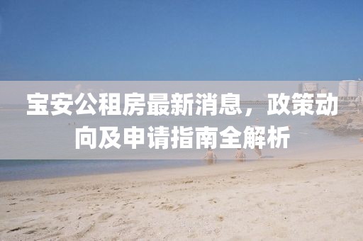 寶安公租房最新消息，政策動(dòng)向及申請指南全解析