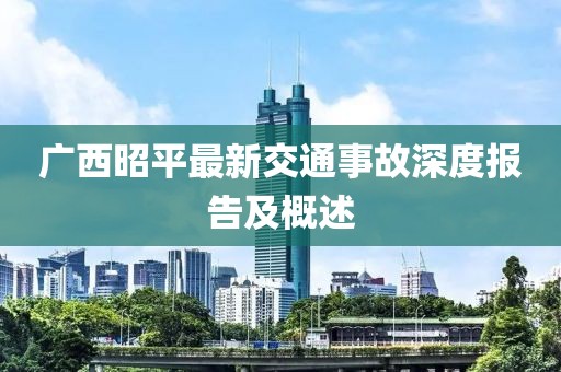 廣西昭平最新交通事故深度報告及概述