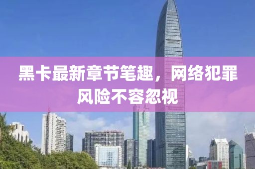 黑卡最新章節筆趣，網(wǎng)絡(luò )犯罪風(fēng)險不容忽視