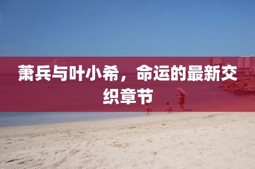 蕭兵與葉小希，命運的最新交織章節