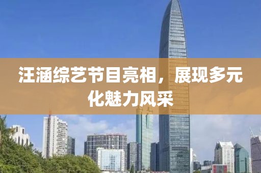 汪涵綜藝節目亮相，展現多元化魅力風(fēng)采