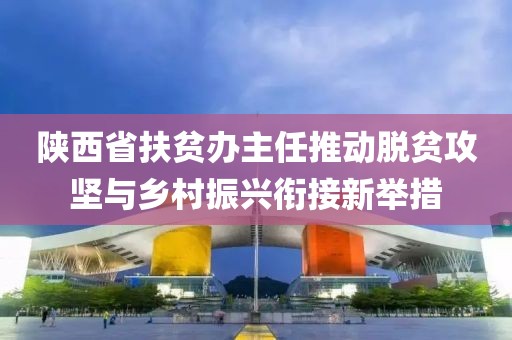 陜西省扶貧辦主任推動(dòng)脫貧攻堅與鄉村振興銜接新舉措