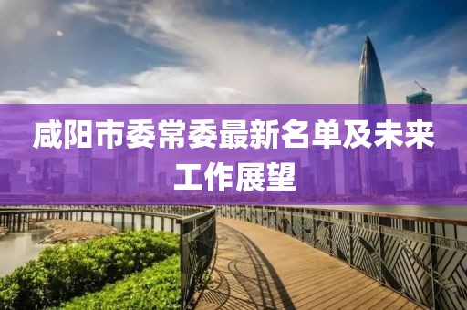 咸陽(yáng)市委常委最新名單及未來(lái)工作展望