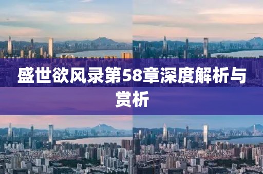 盛世欲風(fēng)錄第58章深度解析與賞析