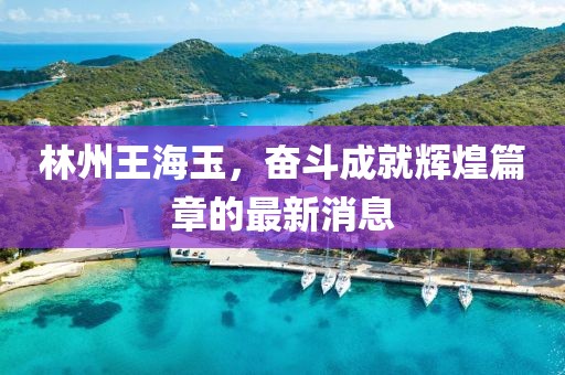 林州王海玉，奮斗成就輝煌篇章的最新消息