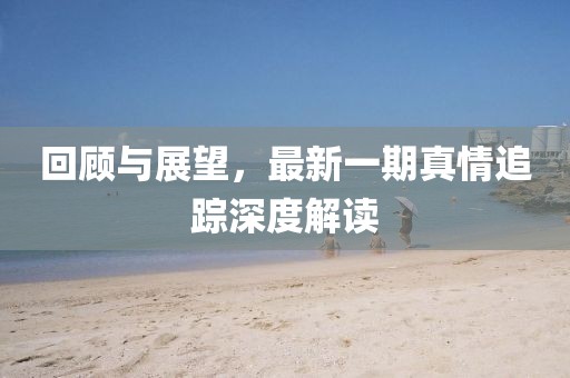 回顧與展望，最新一期真情追蹤深度解讀
