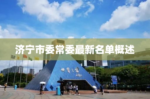 濟寧市委常委最新名單概述