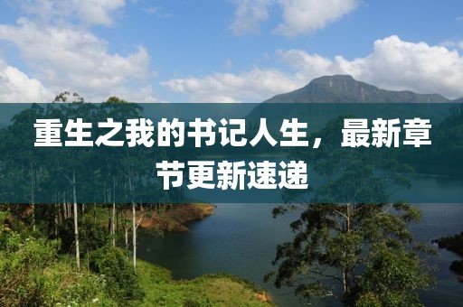 重生之我的書(shū)記人生，最新章節更新速遞