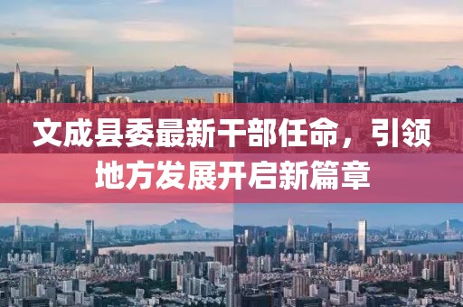 文成縣委最新干部任命，引領(lǐng)地方發(fā)展開(kāi)啟新篇章
