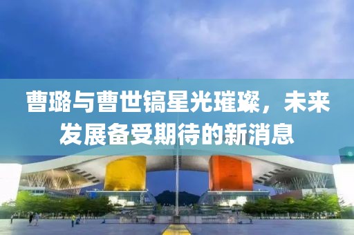曹璐與曹世鎬星光璀璨，未來(lái)發(fā)展備受期待的新消息