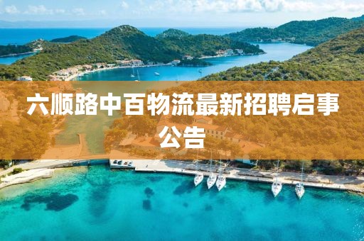 六順路中百物流最新招聘啟事公告