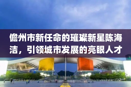 儋州市新任命的璀璨新星陳海潔，引領(lǐng)城市發(fā)展的亮眼人才