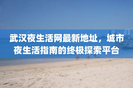 武漢夜生活網(wǎng)最新地址，城市夜生活指南的終極探索平臺