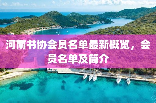 河南書(shū)協(xié)會(huì )員名單最新概覽，會(huì )員名單及簡(jiǎn)介
