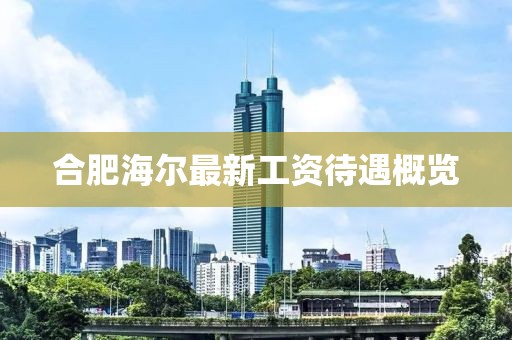 合肥海爾最新工資待遇概覽