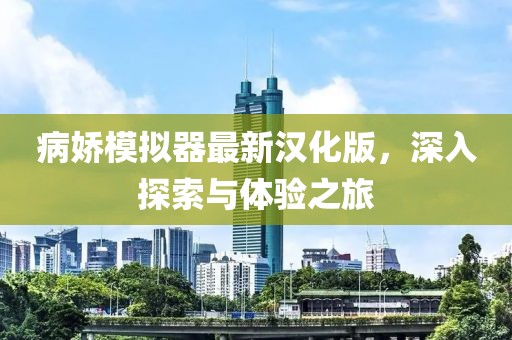 病嬌模擬器最新漢化版，深入探索與體驗之旅