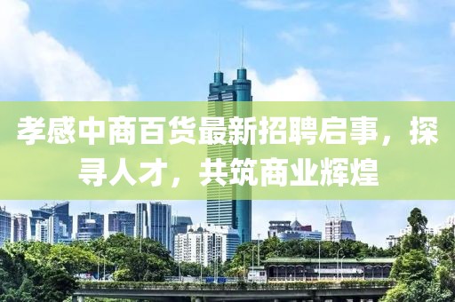 孝感中商百貨最新招聘啟事，探尋人才，共筑商業(yè)輝煌