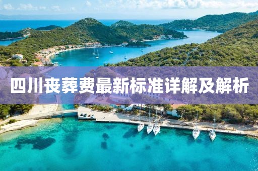 四川喪葬費最新標準詳解及解析