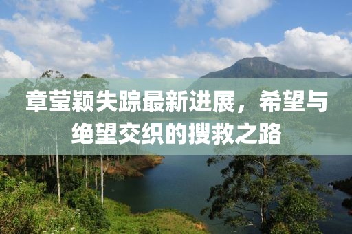 章瑩穎失蹤最新進(jìn)展，希望與絕望交織的搜救之路