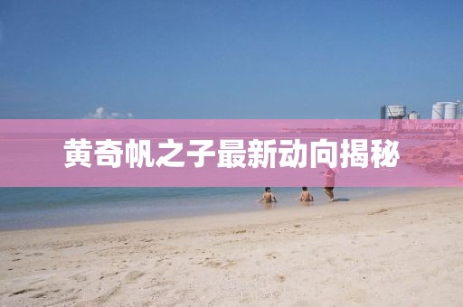 黃奇帆之子最新動(dòng)向揭秘