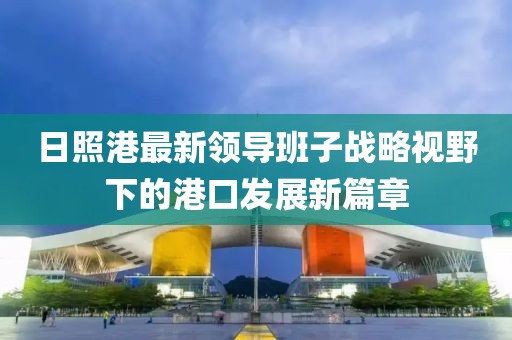 日照港最新領(lǐng)導班子戰略視野下的港口發(fā)展新篇章