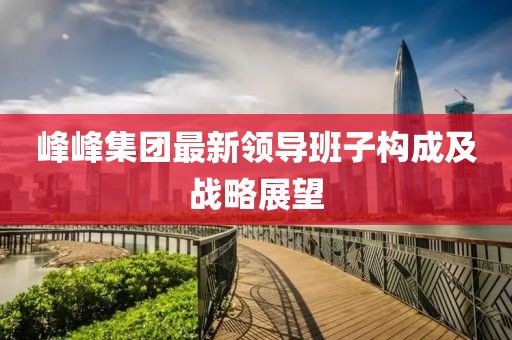 峰峰集團最新領(lǐng)導班子構成及戰略展望