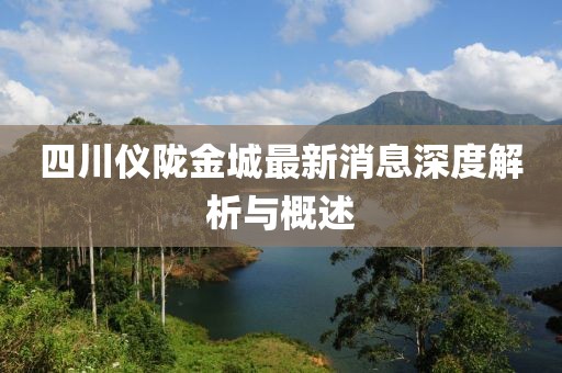四川儀隴金城最新消息深度解析與概述