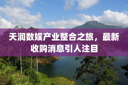 天潤數娛產(chǎn)業(yè)整合之旅，最新收購消息引人注目