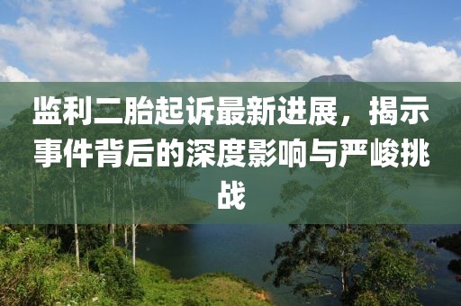 監利二胎起訴最新進(jìn)展，揭示事件背后的深度影響與嚴峻挑戰