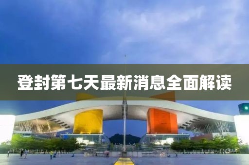 登封第七天最新消息全面解讀
