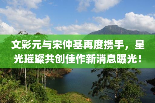文彩元與宋仲基再度攜手，星光璀璨共創(chuàng  )佳作新消息曝光！