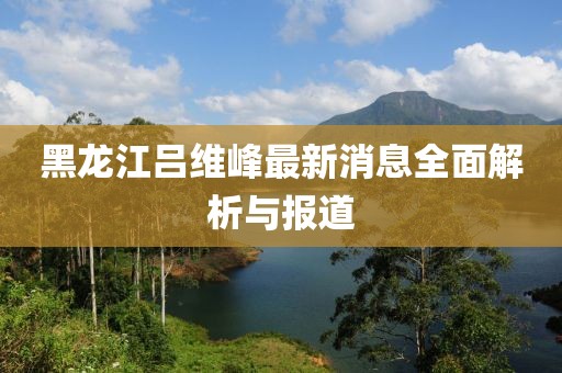 黑龍江呂維峰最新消息全面解析與報道
