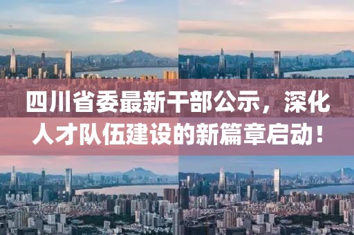 四川省委最新干部公示，深化人才隊伍建設的新篇章啟動(dòng)！