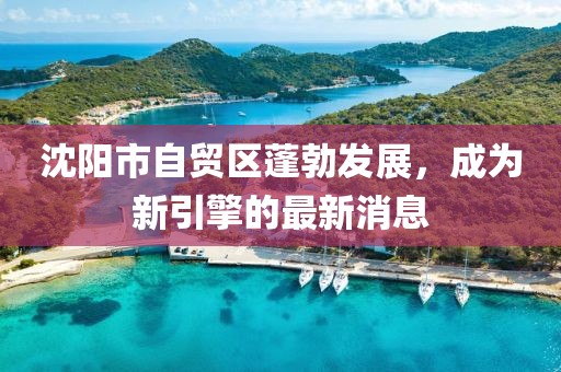 沈陽(yáng)市自貿區蓬勃發(fā)展，成為新引擎的最新消息