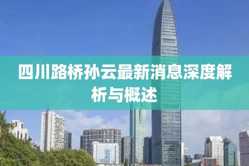 四川路橋孫云最新消息深度解析與概述