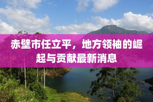 赤壁市任立平，地方領(lǐng)袖的崛起與貢獻最新消息