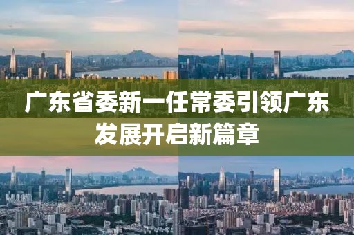廣東省委新一任常委引領(lǐng)廣東發(fā)展開(kāi)啟新篇章