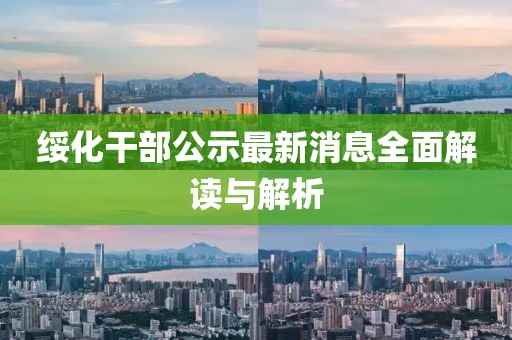 綏化干部公示最新消息全面解讀與解析