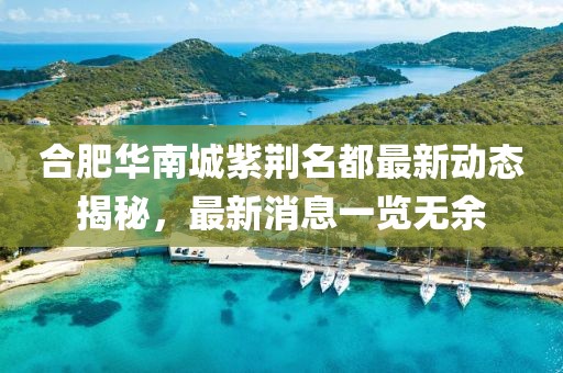 合肥華南城紫荊名都最新動(dòng)態(tài)揭秘，最新消息一覽無(wú)余